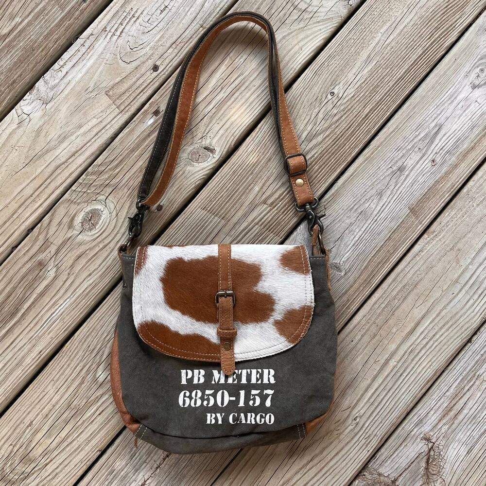 Myra Bag Cargo 157 Women's Cowhide And Cotton Messenger Bag